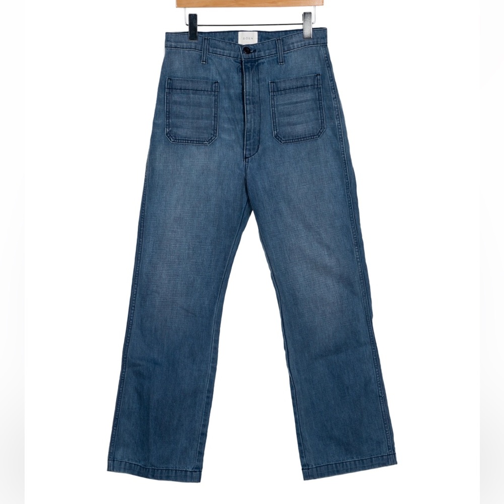 Doen patch pocket high rise jean